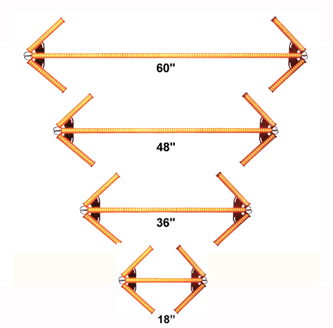 LED Portable Folding Directional Arrow